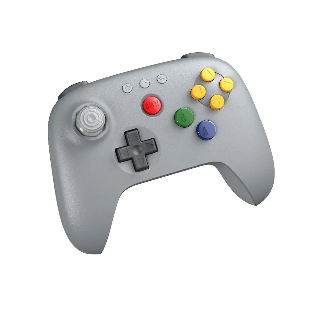 8BitDo 64 Bluetooth Controller for Analogue 3D, Switch, Switch 2, Windows, and Android (Grey) - Like New 8BitDo