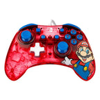 PDP Rock Candy Wired Gaming Switch Pro Controller - Mario - Red - Official License Nintendo - OLED / Lite Compatible, Compact, Durable Travel Controller PDP