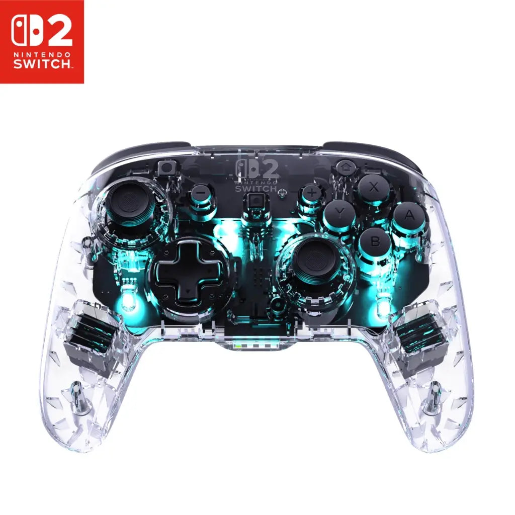 Turtle Beach Afterglow Clear Wireless RGB Gaming Controller. Officially licensed for Nintendo Switch 2 - Like New Turtle Beach