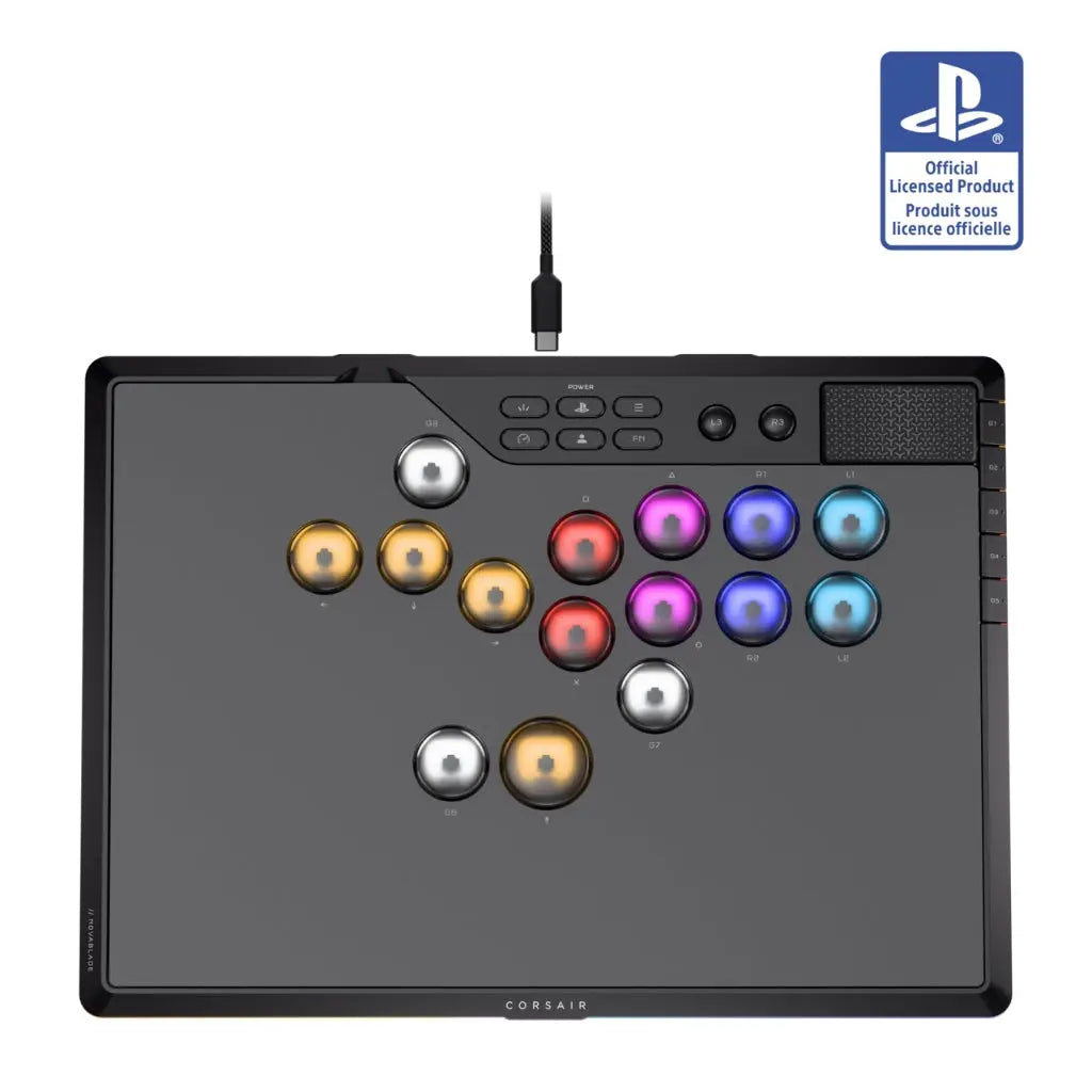 Corsair NOVABLADE PRO Wireless Hall Effect Leverless Controller - 15-Main Key Layout, 1000Hz Polling, 2.4GHz Wireless, SOCD, MGX Hyperdrive Hall Effect Magnetic Switches - PS5, PS4, PC - Black - Like New Corsair