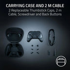 Razer Raiju V3 Pro - Wireless e-Sports Controller for PlayStation 5 & PC - 4 Removable Buttons & 2 Claw Grip Bumpers - TMR Analogue Sticks - Pro HyperTrigger - Mecha-Tactile Buttons - Black - Very Good Razer