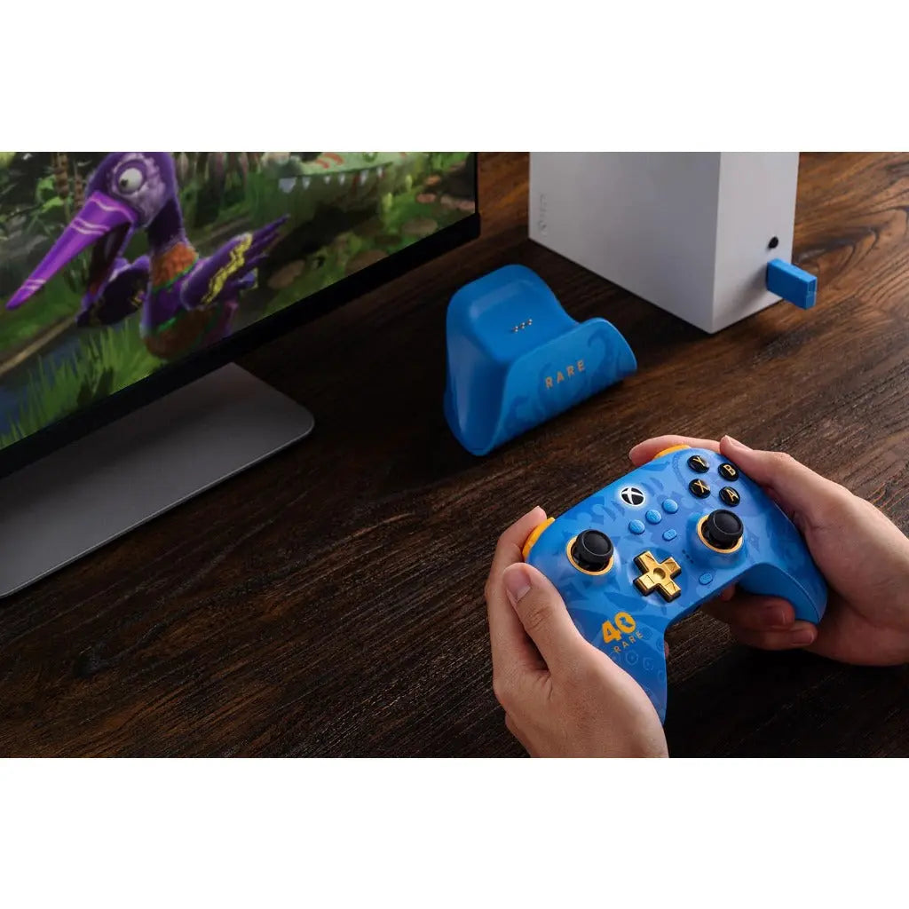 8BitDo Ultimate 3-mode Wireless Controller for Xbox, Hall Effect Joysticks, Pro Back Buttons, Compatibility with Xbox Series X|S & Xbox One, Apple, Windows PC & Android - Rare 40th Anniversary Edition - Like New 8BitDo