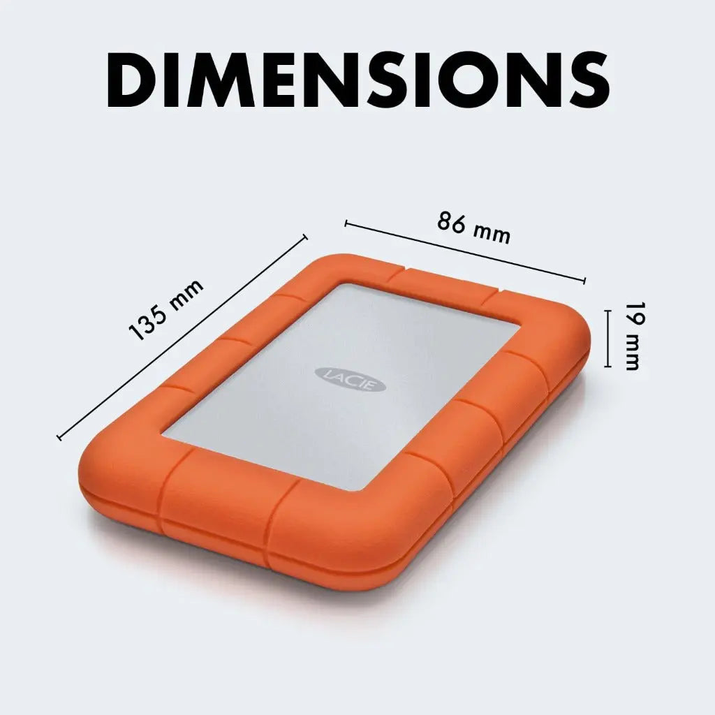 LaCie 2TB Rugged mini Portable Drive - Very Good LaCie