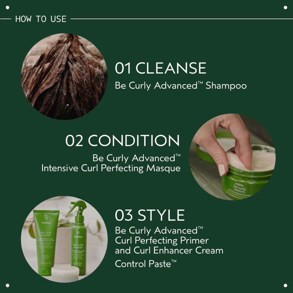 Aveda Be Curly Advanced Curl Perfecting Primer 200ml - Detangling Hair Treatment for Wavy Coily and Curly Hair - Anti Frizz Leave In Spray
