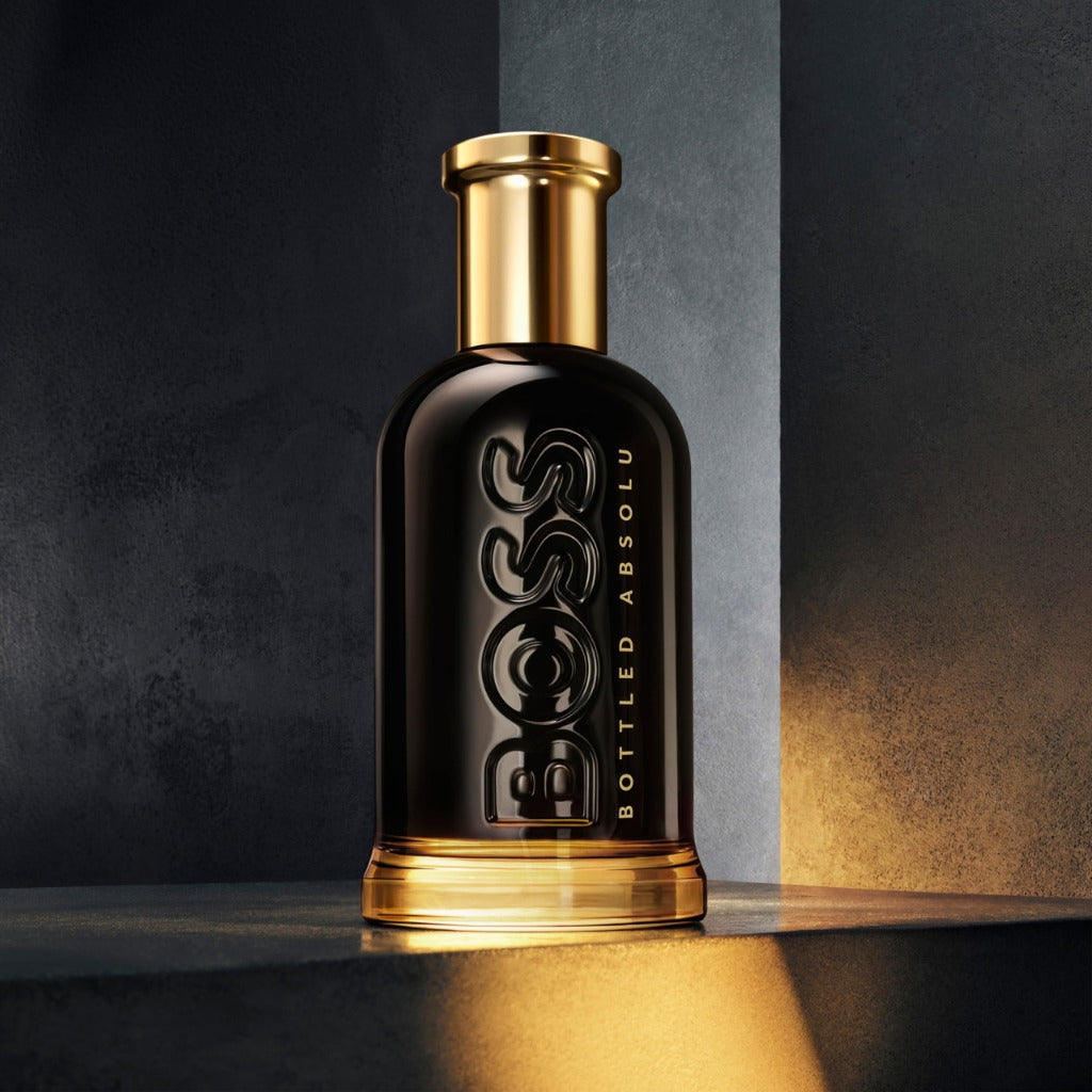 Boss Bottled Absolu Parfum Intense 100ml Men's Fragrance Woody Leathery Highly Concentrated Aftershave Spray For Him - Damaged Box