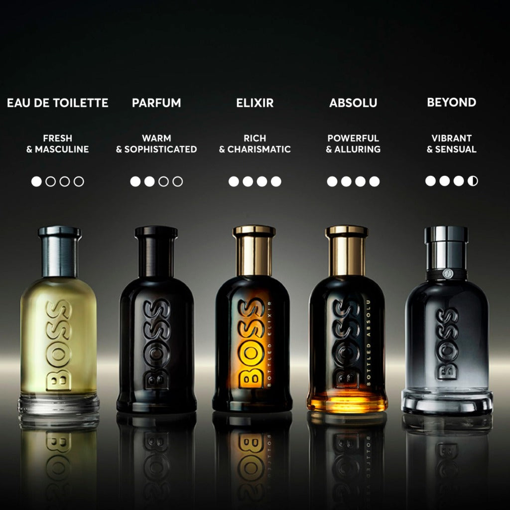Boss Bottled Absolu Parfum Intense 100ml Men's Fragrance Woody Leathery Highly Concentrated Aftershave Spray For Him - Damaged Box