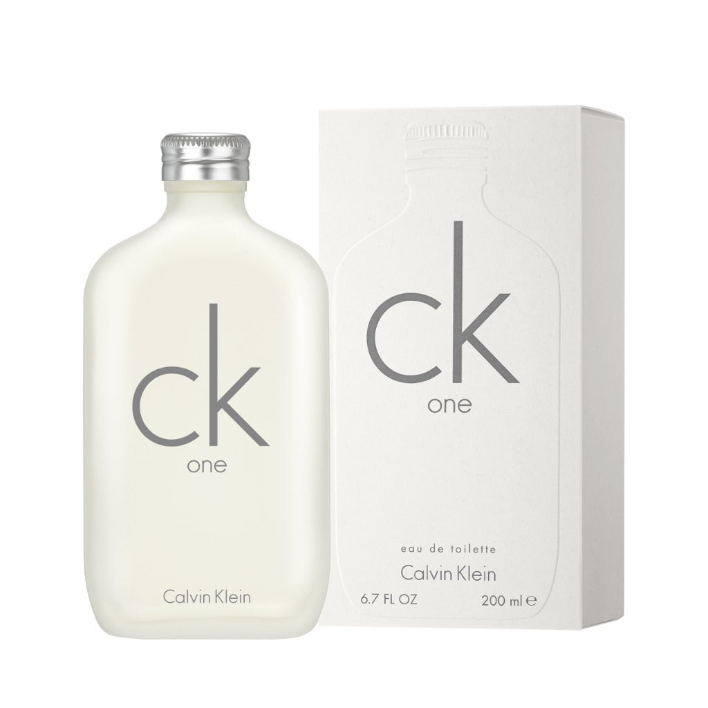 Calvin Klein CK One Unisex Eau de Toilette 200ml Spray - Citrus Fragrance with Green Tea and Musk - Large Size CK1 Perfume for Men and Women - Like New