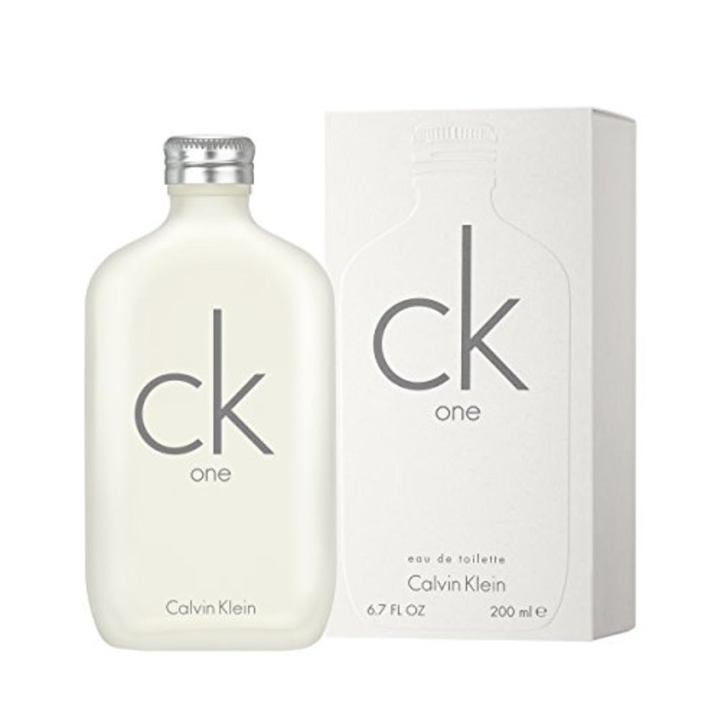 Calvin Klein CK One Unisex Eau de Toilette 200ml Spray - Citrus Fragrance with Green Tea and Musk - Large Size CK1 Perfume for Men and Women - Like New