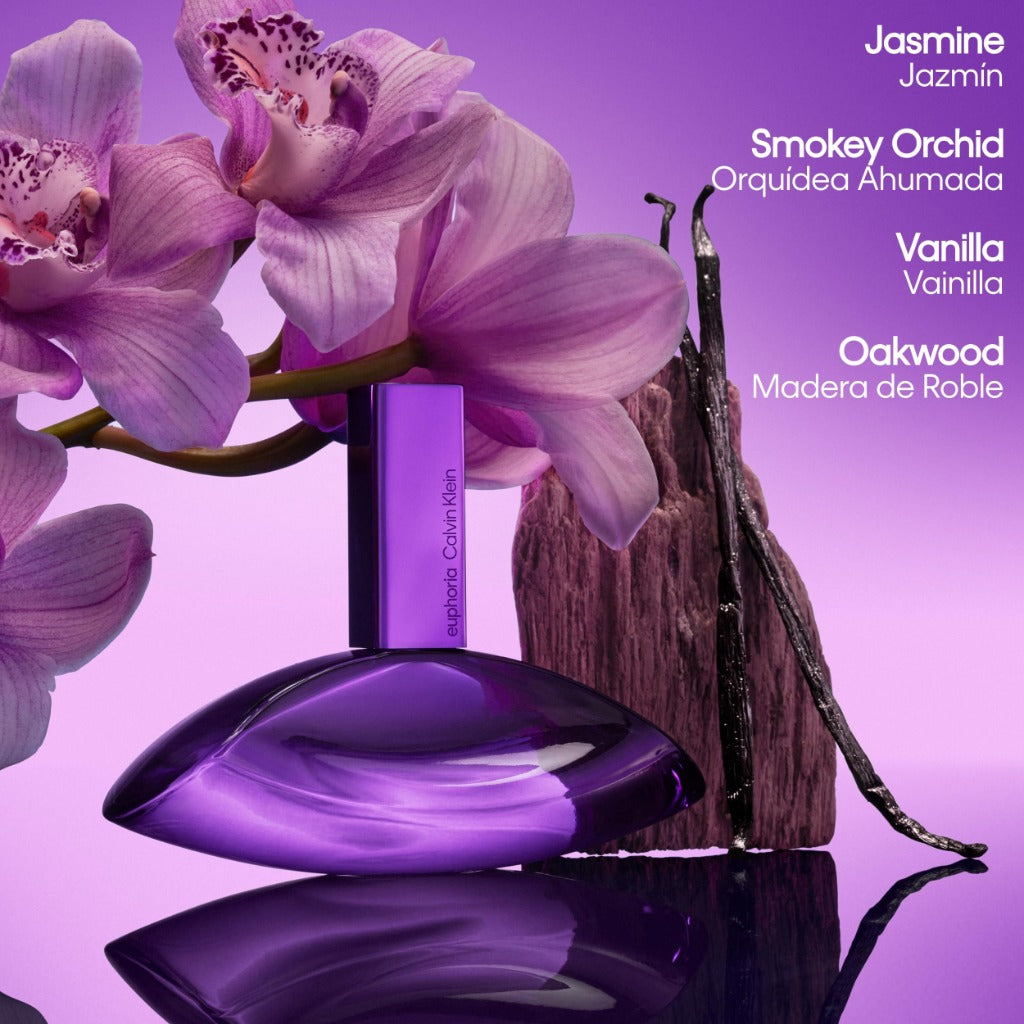 Calvin Klein Euphoria Bold Elixir Parfum Intense 100ml Spray for Women - Long Lasting Vanilla Smoky Orchid Fragrance Perfume Gift for Her - Damaged Box