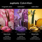 Calvin Klein Euphoria Bold Elixir Parfum Intense 100ml Spray for Women - Long Lasting Vanilla Smoky Orchid Fragrance Perfume Gift for Her - Damaged Box