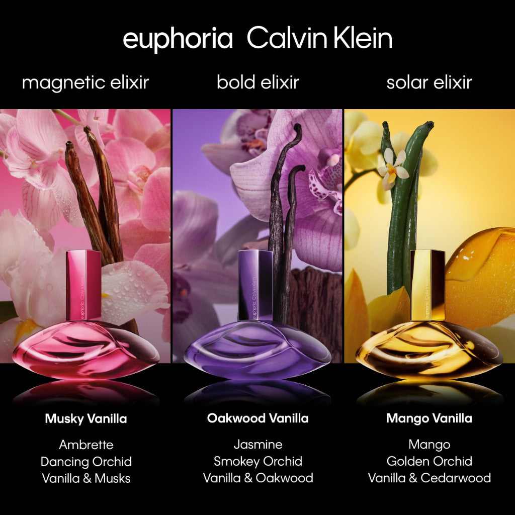 Calvin Klein Euphoria Bold Elixir Parfum Intense 100ml Spray for Women - Long Lasting Vanilla Smoky Orchid Fragrance Perfume Gift for Her - Damaged Box