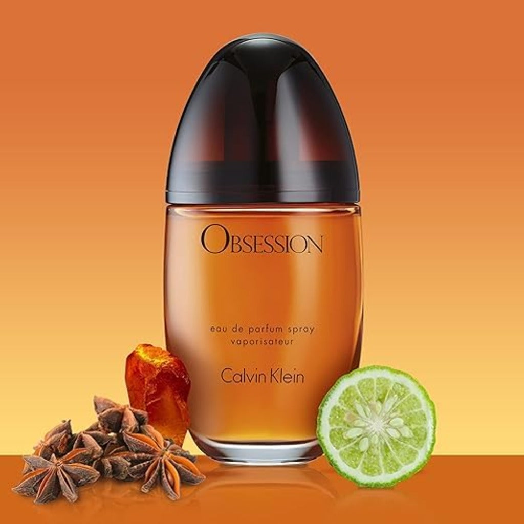 Calvin Klein Obsession for Her Eau de Parfum 30ml Spray Women's Fragrance with Bergamot Mandarin and Lavender Notes - Damaged Box
