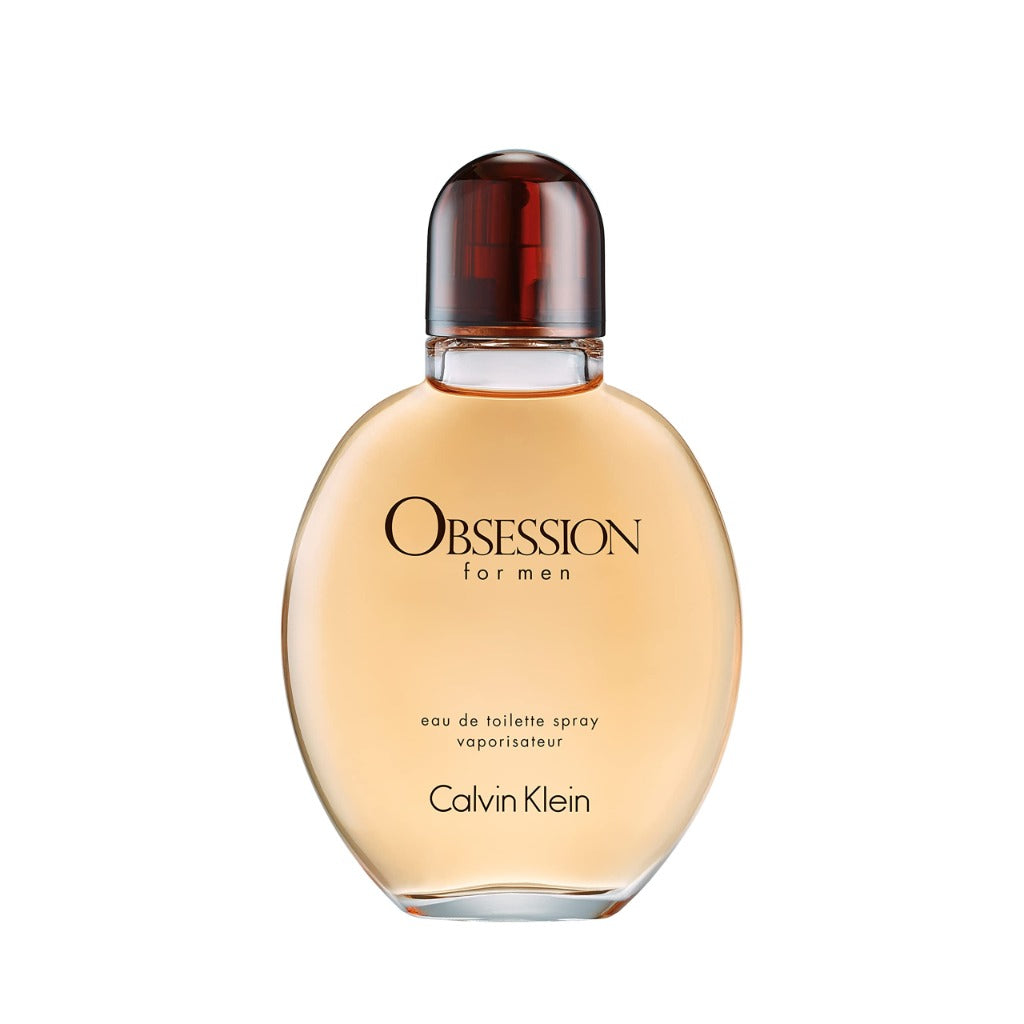 Calvin Klein Obsession For Men Eau De Toilette 125ml Spray - Mens Aftershave Fragrance - Large Bottle EDT Spray - Damaged Box