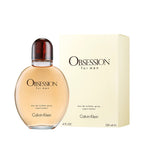 Calvin Klein Obsession For Men Eau De Toilette 125ml Spray - Mens Aftershave Fragrance - Large Bottle EDT Spray - Damaged Box