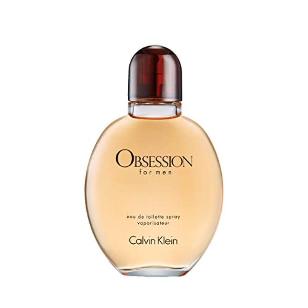 Calvin Klein Obsession For Men Eau De Toilette 125ml Spray - Mens Aftershave Fragrance - Large Bottle EDT Spray - Damaged Box