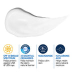 CeraVe AM Facial Moisturising Lotion SPF30 52ml - Daily Face Moisturiser with Ceramides and Hyaluronic Acid for Normal to Dry Skin