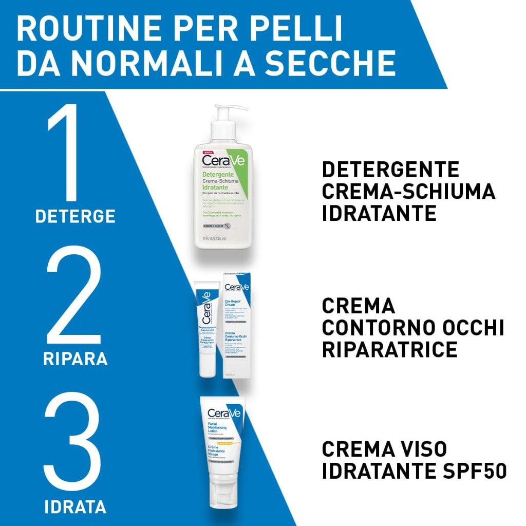 CeraVe AM Facial Moisturising Lotion SPF50 52ml - Daily Face Moisturiser with Ceramides and Niacinamide - Sunscreen for Normal to Dry Skin