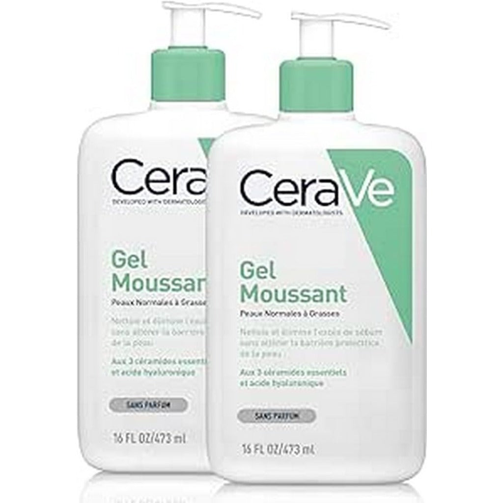 CeraVe Foaming Cleanser 236ml - Face and Body Wash for Normal to Oily Skin - Niacinamide and Ceramides - Fragrance Free Daily Cleanser