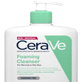 CeraVe Foaming Cleanser 1L Pump Bottle Daily Face and Body Wash for Normal to Oily Skin with Niacinamide and Hyaluronic Acid 1000ml