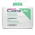 CeraVe Foaming Cleanser 1L Pump Bottle Daily Face and Body Wash for Normal to Oily Skin with Niacinamide and Hyaluronic Acid 1000ml