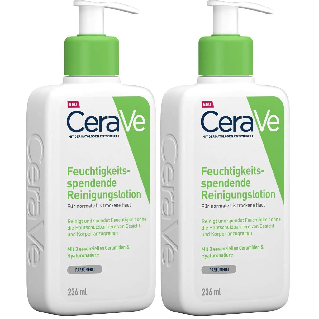 CeraVe Hydrating Cleanser 562ml Face and Body Wash for Normal to Dry Skin with Hyaluronic Acid and Ceramides Daily Moisturising Cleanser