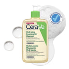 CeraVe Hydrating Foaming Oil Cleanser 236ml - Face and Body Wash for Normal to Very Dry Skin - With Ceramides Squalane and Triglyceride