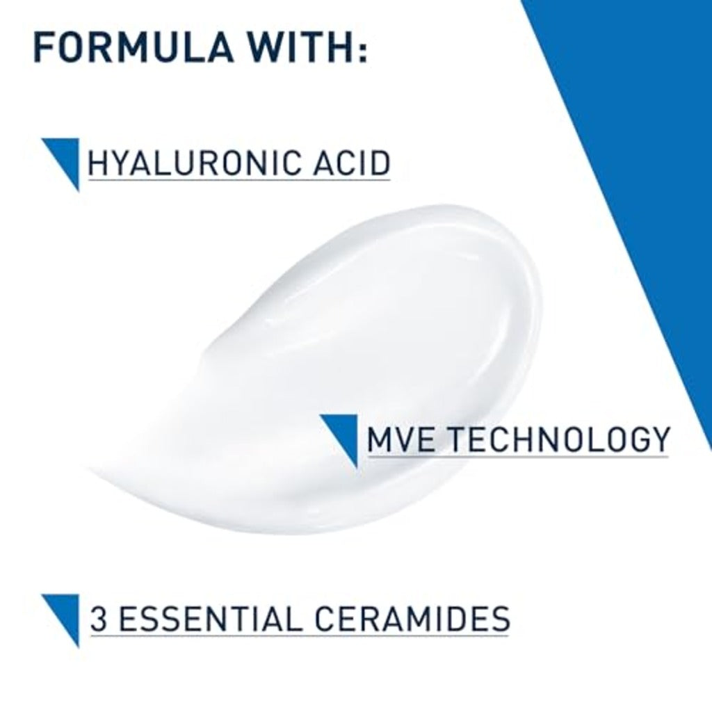CeraVe Moisturising Cream for Dry to Very Dry Skin 562ml Face and Body Moisturiser with Hyaluronic Acid and Ceramides Pump Pot