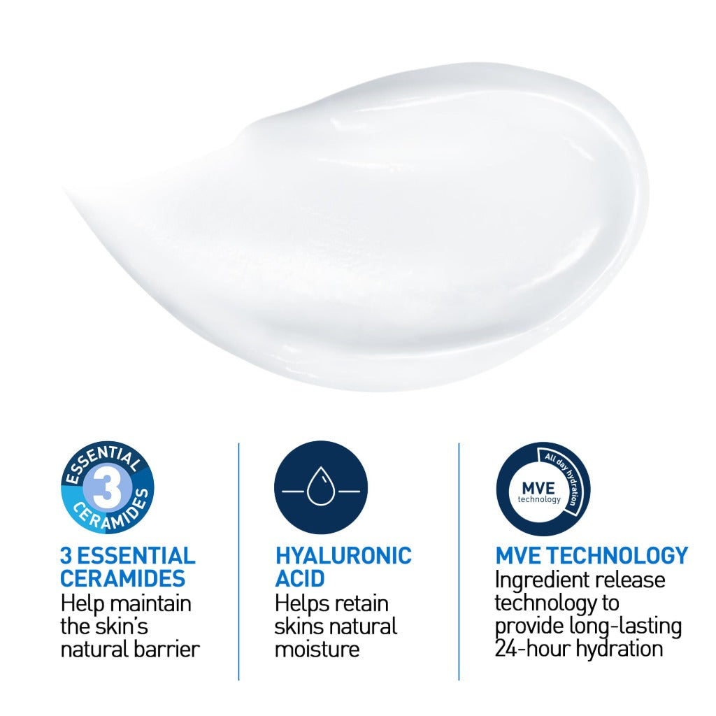 CeraVe Moisturising Cream 177ml Pot - Face and Body Moisturiser for Dry to Very Dry Skin - Hydrating Hyaluronic Acid and Ceramides