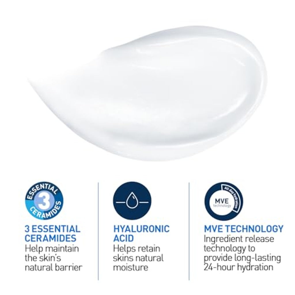 CeraVe Moisturising Cream 177ml Pot - Face and Body Moisturiser for Dry to Very Dry Skin - Hydrating Hyaluronic Acid and Ceramides