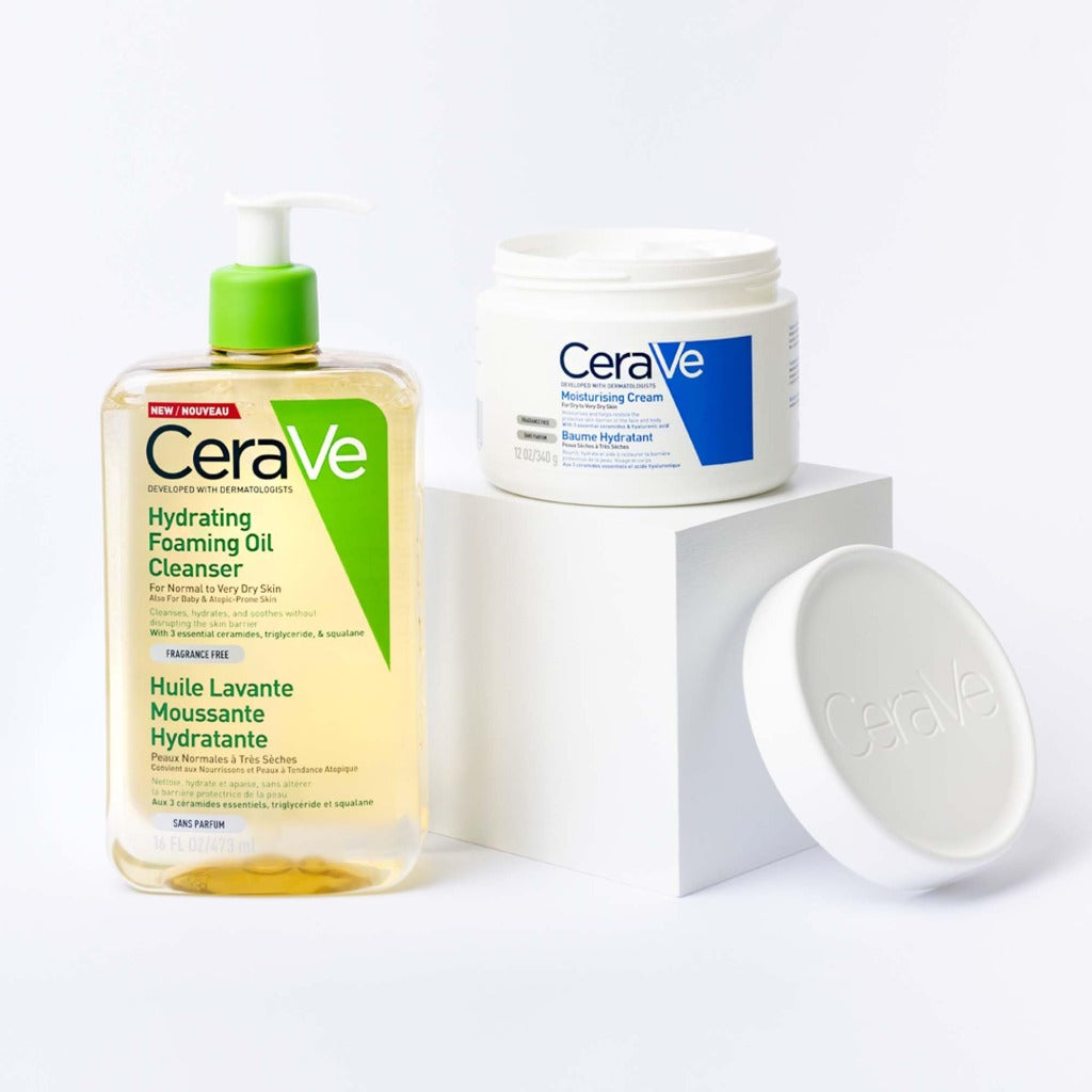 CeraVe Moisturising Cream 454g Pot - Face and Body Moisturiser for Dry to Very Dry Skin with Hyaluronic Acid and 3 Essential Ceramides