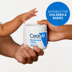 CeraVe Moisturising Cream 454g Pot - Face and Body Moisturiser for Dry to Very Dry Skin with Hyaluronic Acid and 3 Essential Ceramides