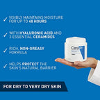 CeraVe Moisturising Cream 454g Pot - Face and Body Moisturiser for Dry to Very Dry Skin with Hyaluronic Acid and 3 Essential Ceramides