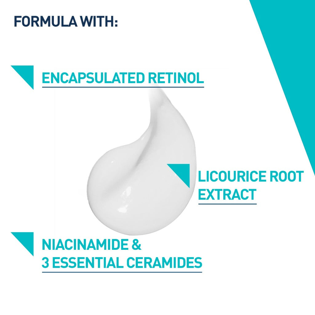 CeraVe Resurfacing Retinol Serum 30ml - Anti-Blemish Face Treatment with Niacinamide and Ceramides for Post-Acne Marks and Pore Refining