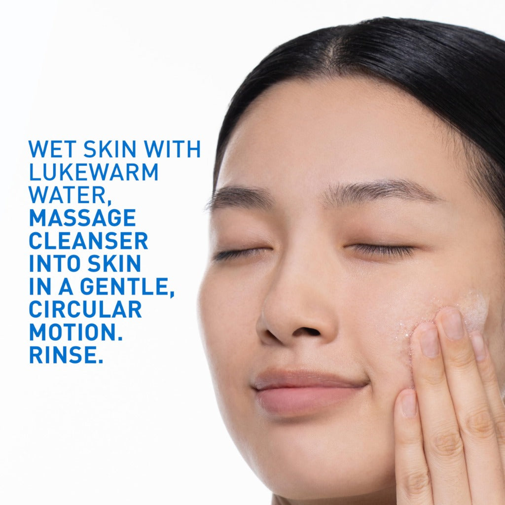 CeraVe SA Smoothing Cleanser 236ml - Salicylic Acid Face and Body Wash for Dry Rough and Bumpy Skin with Hyaluronic Acid and Ceramides