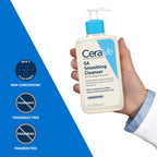 CeraVe SA Smoothing Cleanser 236ml - Salicylic Acid Face and Body Wash for Dry Rough and Bumpy Skin with Hyaluronic Acid and Ceramides