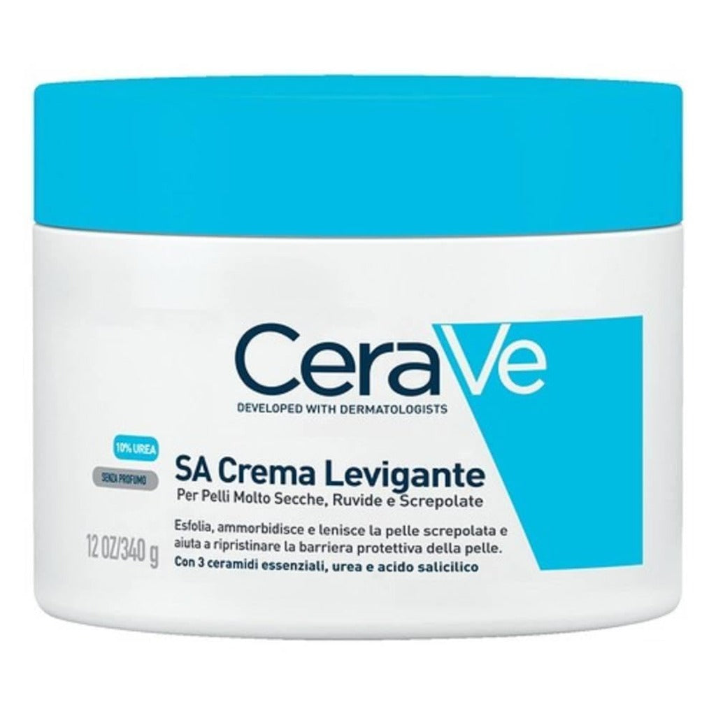 CeraVe SA Smoothing Cream Tube With Salicylic Acid, 10% Urea & 3 Essential Ceramides, Gentle Exfoliating Body Cream for Dry Rough Bumpy Skin, Fast-Absorbing, Dermatologist Developed, 177ml