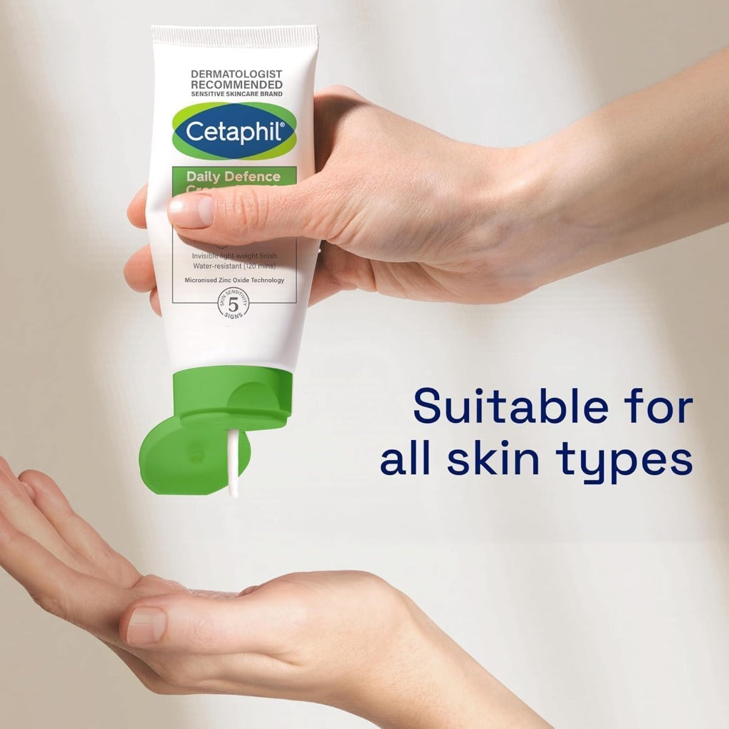 Cetaphil Daily Defence SPF for Sensitive Skin, SPF 30 Moisturiser/SPF 50 Mineral Sunscreen, Packaging May Vary