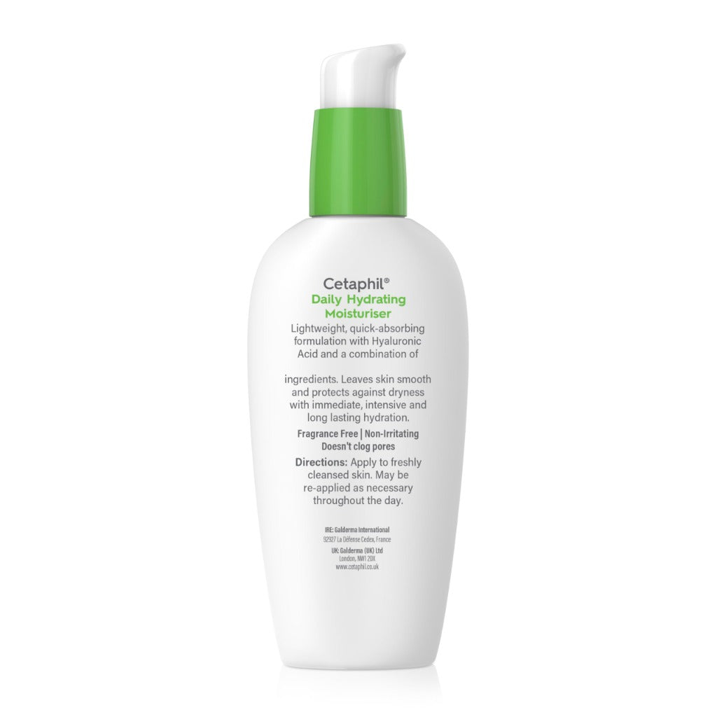 Cetaphil Daily Hydrating Face Moisturiser 88ml, Face Moisturiser for Dry Sensitive Skin, With Hyaluronic Acid & Glycerin, Lightweight, Fragrance Free, Packaging May Vary