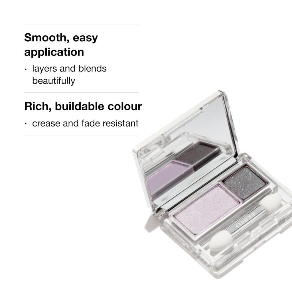 Clinique All About Shadow Duo Eye Shadow Makeup | 8-Hour Wear, Safe For Sensitive Eyes - Damaged Box
