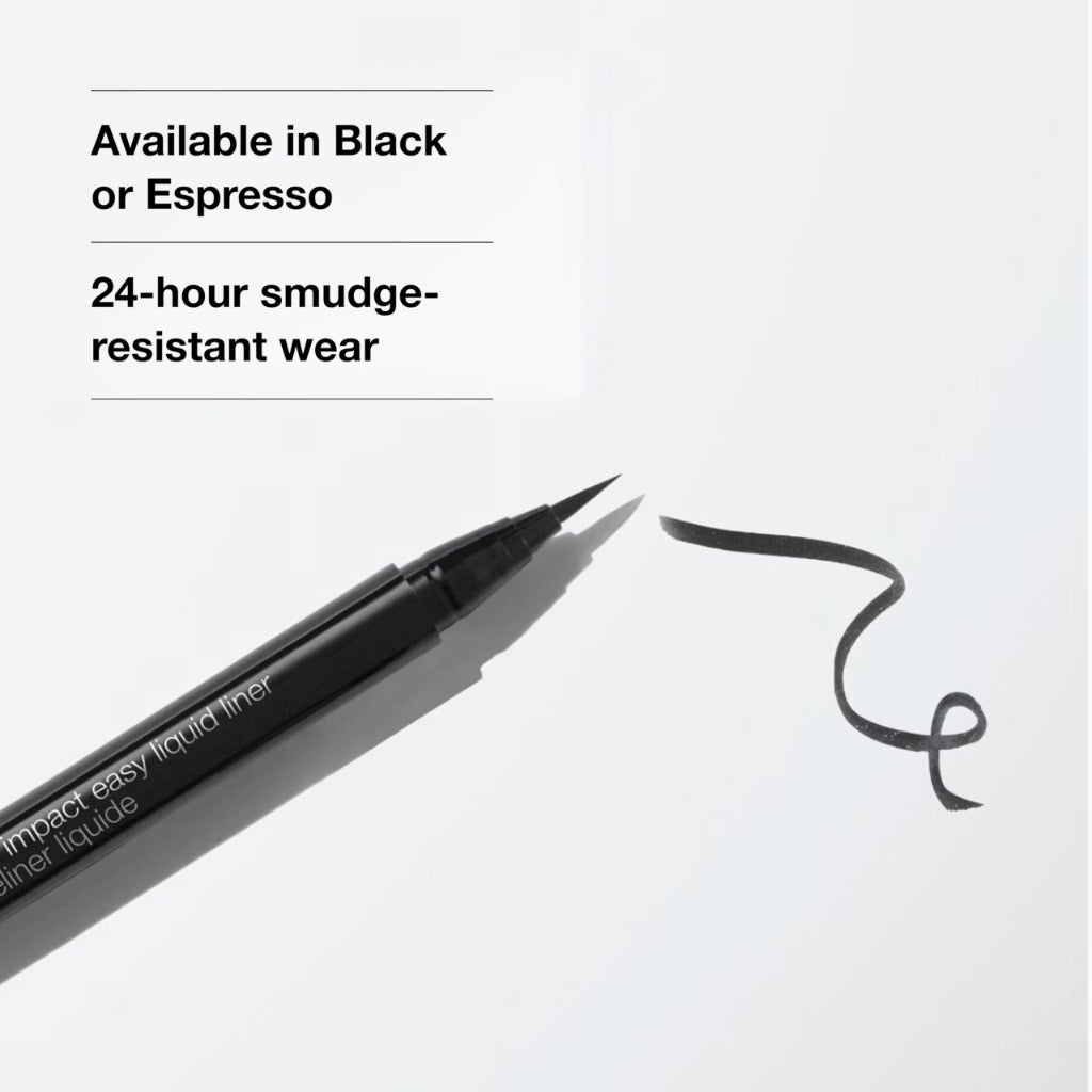 Clinique High Impact Easy Liquid Eyeliner | Waterproof, Long Lasting, Smudge Resistant + Safe For Sensitive Eyes - Very Good
