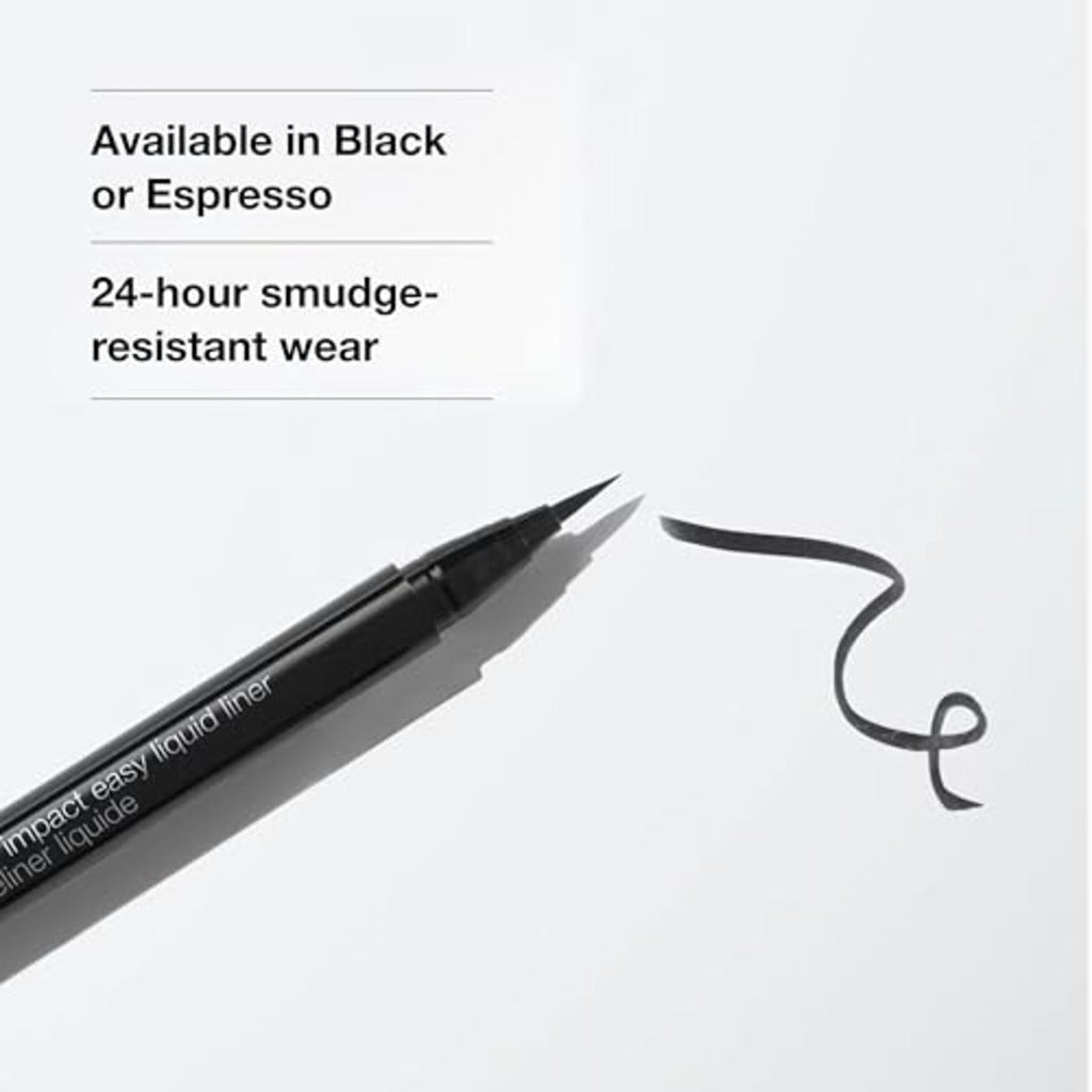 Clinique High Impact Easy Liquid Eyeliner | Waterproof, Long Lasting, Smudge Resistant + Safe For Sensitive Eyes - Very Good