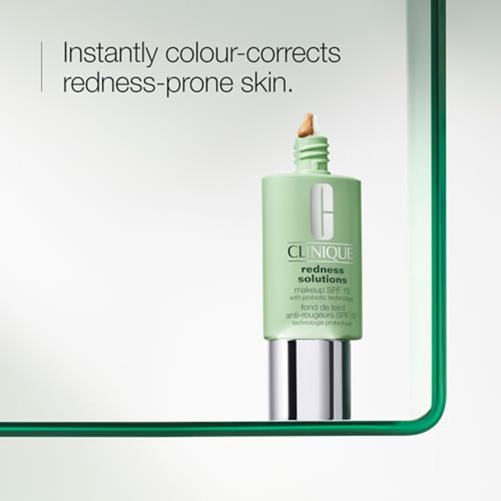 Clinique Redness Solutions Liquid Foundation Face Makeup Broad Spectrum SPF 15 With Probiotic Technology | Appropriate For Skin With Redness - Damaged Box