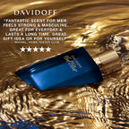 DAVIDOFF Cool Elixir - Parfum Intense for Him - Woody Fragrance with Notes of Rose Oxide, Lavandin and Oud Accord - High Longevity - 100ml - Very Good