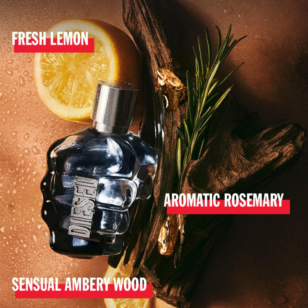 Diesel Only The Brave, Eau de Toilette Spray, Perfume For Men, Fresh Fragrance, 50ml - Damaged Box