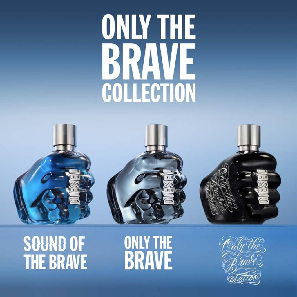 Diesel Only The Brave, Eau de Toilette Spray, Perfume For Men, Fresh Fragrance, 50ml - Damaged Box