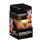 Duracell 312 Hearing Aid Batteries Brown Tab Pack of 60 Long Lasting Zinc Air Cells 1.45V High Performance Wholesale Pack