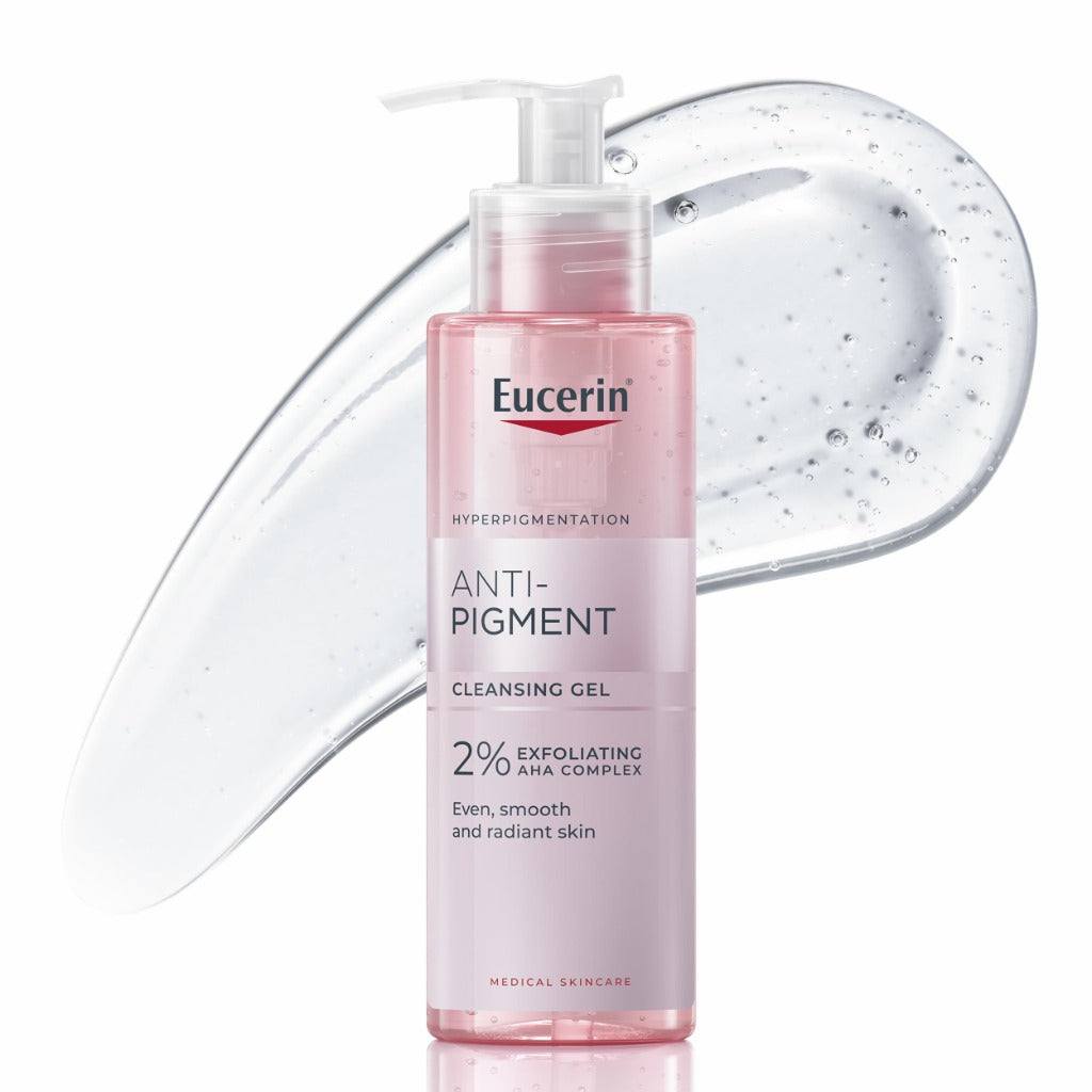 Eucerin Anti-Pigment Cleansing Gel 200ml, Gel Cleanser to Reduce Appearance of Dark Spots, Exfoliating Cleanser for Treatment of Hyperpigmentation