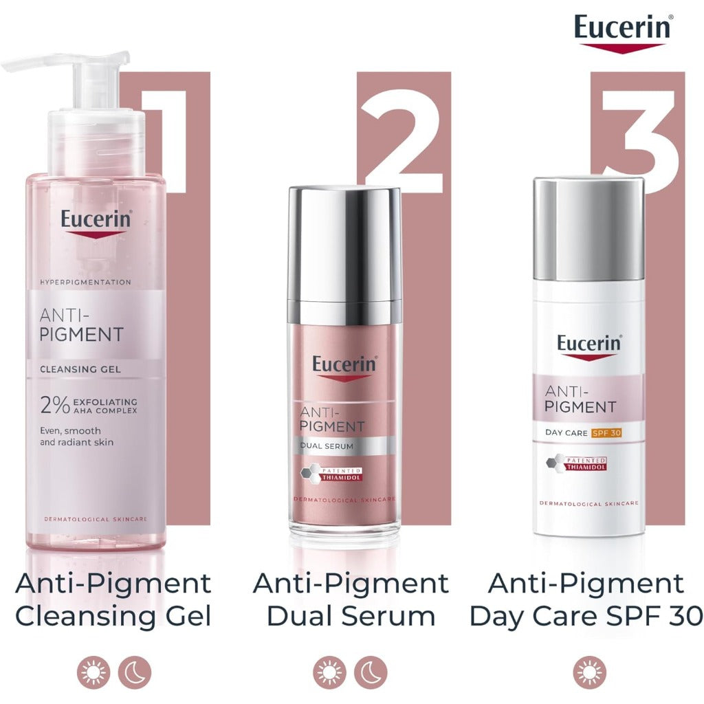 Eucerin Anti-Pigment Cleansing Gel 200ml, Gel Cleanser to Reduce Appearance of Dark Spots, Exfoliating Cleanser for Treatment of Hyperpigmentation