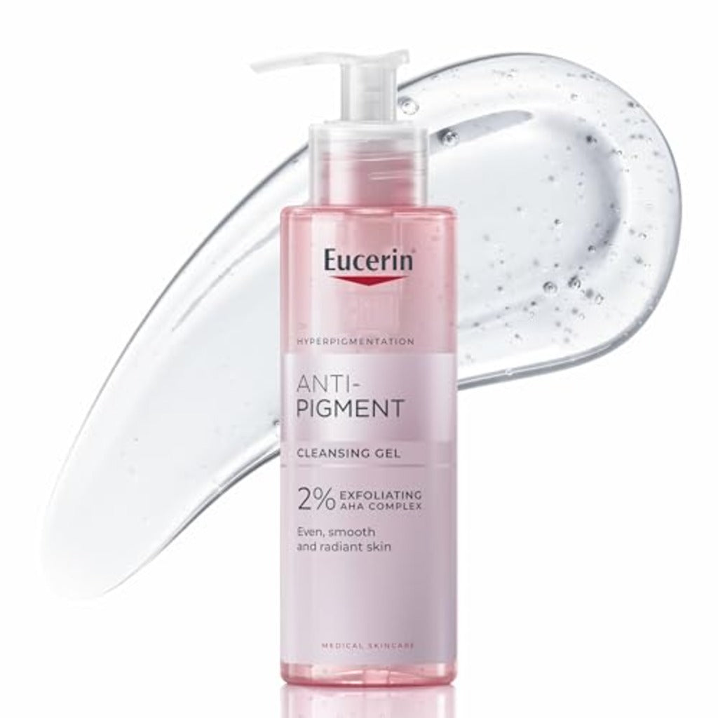 Eucerin Anti-Pigment Cleansing Gel 200ml, Gel Cleanser to Reduce Appearance of Dark Spots, Exfoliating Cleanser for Treatment of Hyperpigmentation
