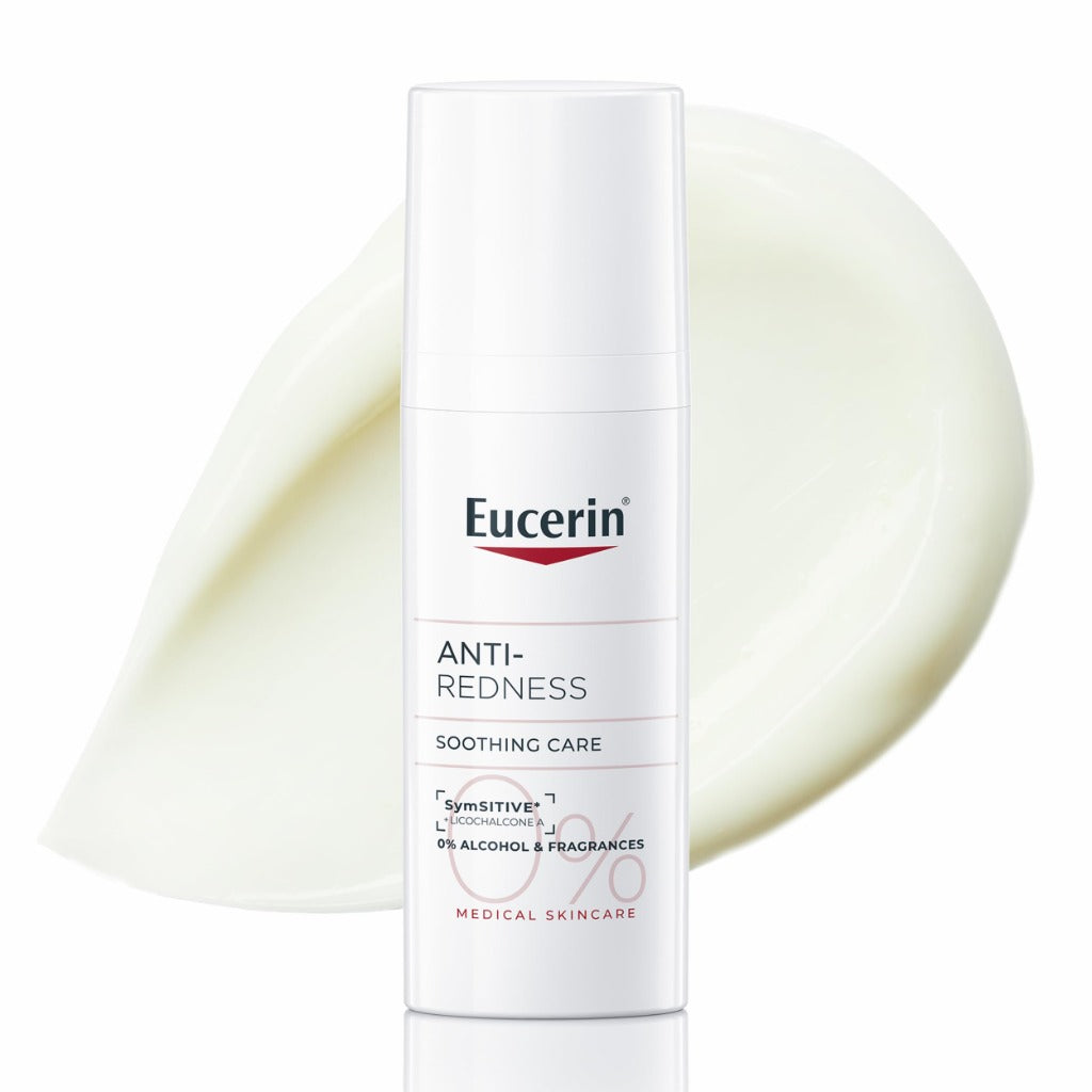 Eucerin AntiRedness Soothing Care Night and Day Cream 50ml, Face Moisturiser for Hypersensitive and Redness-Prone Skin, Rich Anti-Redness Face Cream, Fragrance-Free Formula - Damaged Box - BBE 01/2029